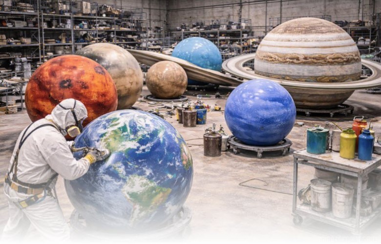 BOYUTLU DÜNYA KÜRE İMALATI